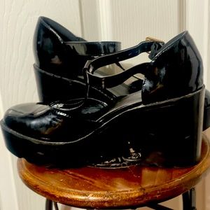Black Platform MaryJanes